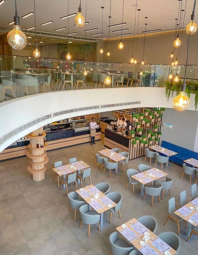 Espace de travail au restaurant